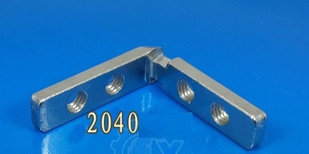 Łącznik kątowy L-Type - wpust - do profili aluminiowych 2040 M8 - TSLOT, T-NUT, TNUT