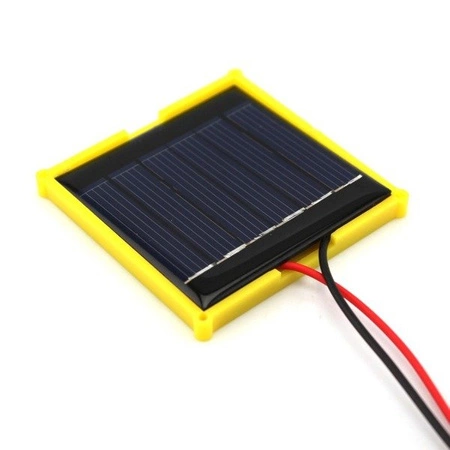 Panel solarny 3V 100mA - 6x6cm - panel słoneczny  monokrystaliczny do budowy robotów i projektów DIY - fotowoltaiczny