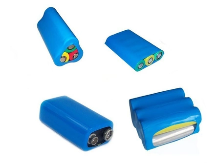 Folia termokurczliwa - rękaw PVC szer. 25mm - niebieska - na 1 akumulator 18650 - 1mb