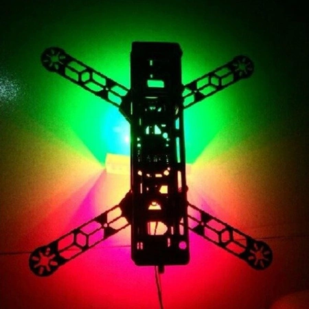 Oświetlenie drona - paski 8xRGB LED WS2812B - do dronów wyścigowych - 2812-8