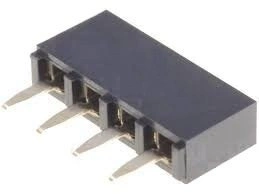 Gniazdo kołkowe 2,54mm - 4 piny - 10 szt - żeńskie - do układów elektronicznych
