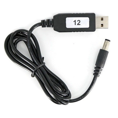 Zasilacz 12V z wtyku USB - 5V na 12V - DC 5.5/2.1mm