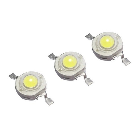 Dioda Power LED - 1W - 95-110lm - światło białe ciepłe - 3050-3250K - SMD