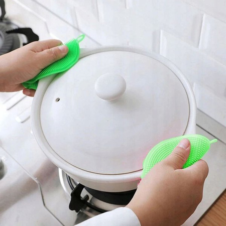 Myjka silikonowa - Zmywak do naczyń kuchenny - elastyczna gąbka 